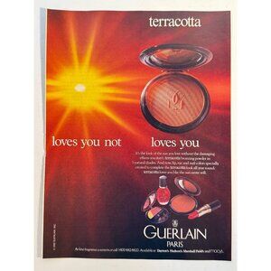 Vintage 1993 Guerlain Paris Makeup Beauty Advertisement Print Ad